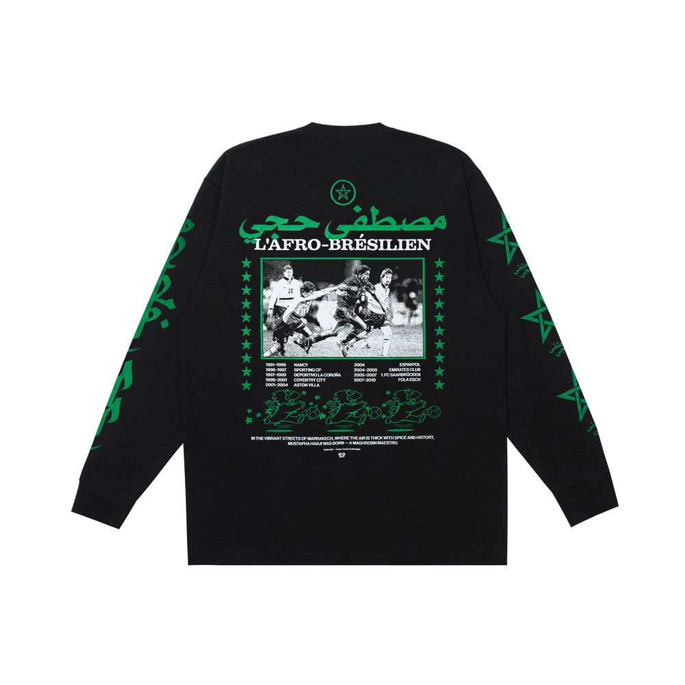 HADJI BLACK L/S T-SHIRT